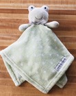 Blankets & Beyond Mint Green Frog Lovey Baby Security Dotted Blanket 16 Inches