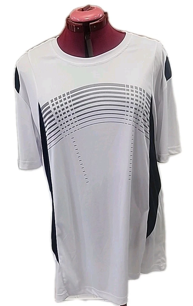 Men's Quick-Dry Sport Running Performance Gym Workout Two Tone T-shirt 3XL [94]