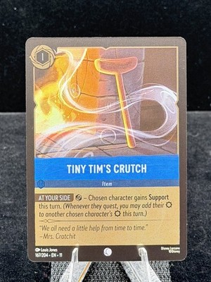 Disney Lorcana-Winterspell-Tiny Tim s Crutch-#167-Cold Foil-M/NM
