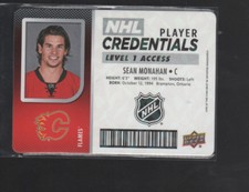 SEAN MONAHAN 2017-18 UPPER DECK MVP NHL PLAYER CREDENTIALS LEVEL 1 #NHL-SM