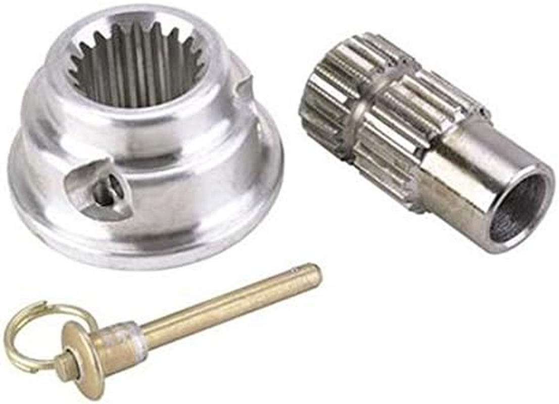 Pin-Style Quick Release Aluminum Steering Wheel Hub, 5/8In Steel Shaft