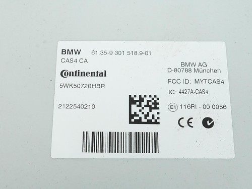 2011 - 2016 Bmw 5 Series F10 Theft Locking Comfort Access Control Module - Picture 4 of 11