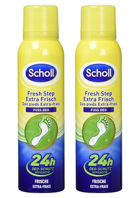 Scholl Fresh Step Fuss Deo 24h Extra Frische Deo Schutz 2 x 150ml
