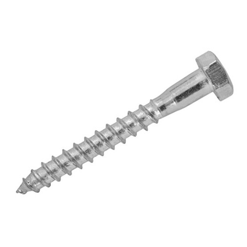 M10 / 10mm HEX HEXAGON HEAD WOOD SCREW COACH SCREWS BOLTS ZINC PLATED ALL LENGTH - Picture 3 of 7