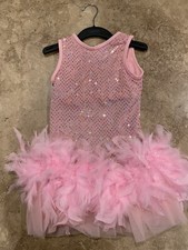Dance Costume Revolution Dancewear 290 Small Child 5-6 Pink Jazz Flapper Tap