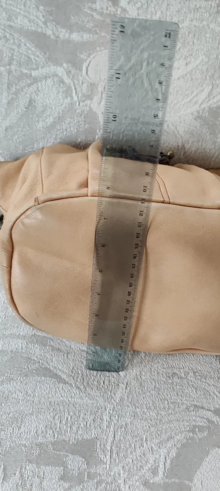 Ellen Tracy винтажный желтовато-коричневый коричневый кожаный наплечная сумка подержанный  - Изображение 4 из 4