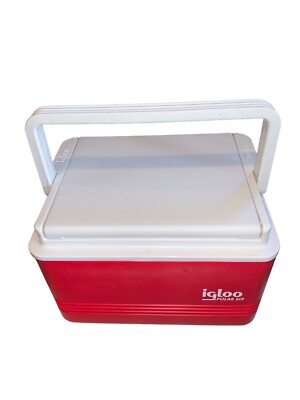 Vintage igloo Polar Six Red & White Ice Chest Cooler USA | eBay