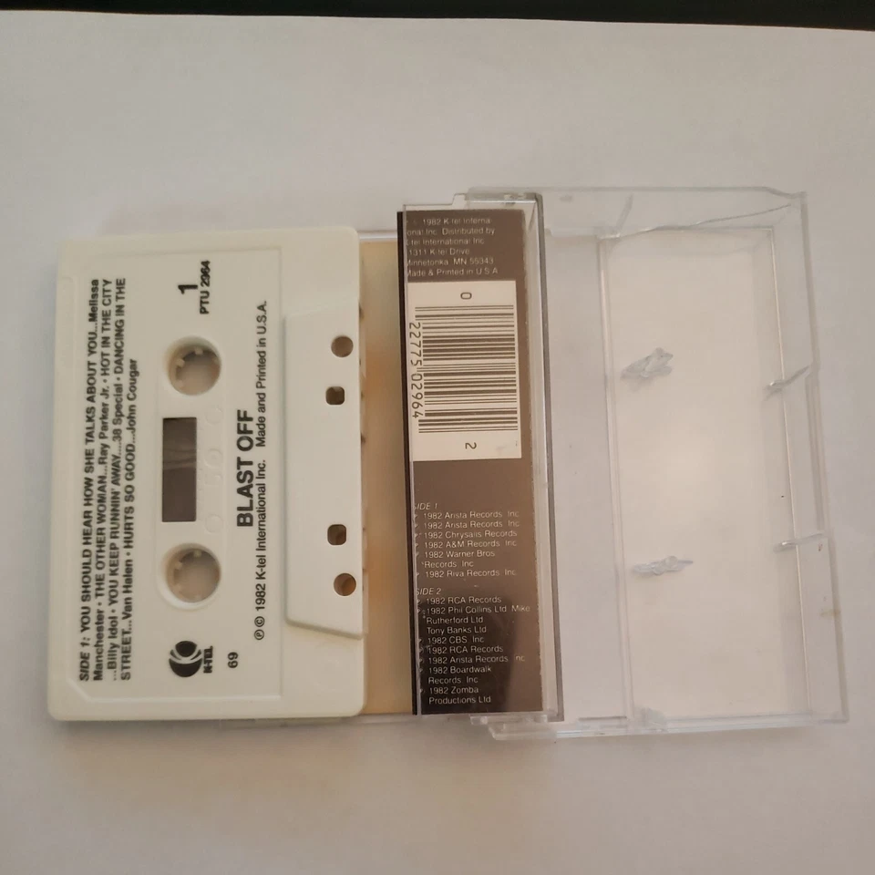 VINTAGE! 1982 BLAST OFF Compilation Audio Stereo Cassette Tape K-Tel PTU 2964 - Image 2 of 4