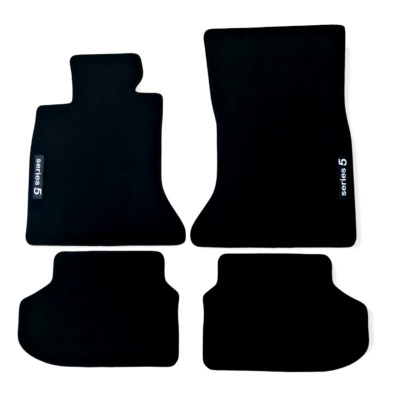 For BMW 5 F10 M5 Car Floor Mats Velour Waterproof Black Carpet Auto Liners New
