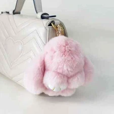 Bunny Lulu Keychain Handmade Soft Charms Cute Plush for Handbags,Cars,Mobile