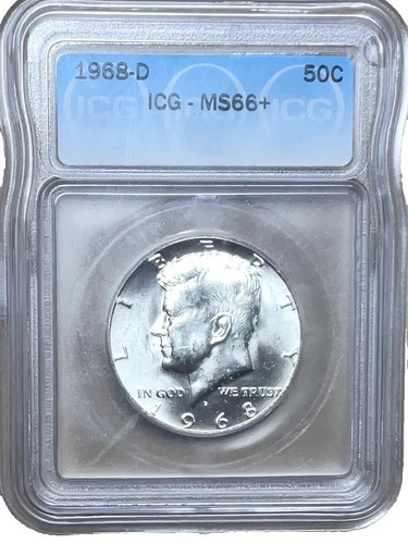 1993-D Kennedy Half Dollar ICG Graded MS68. Austin Hutto. Retail