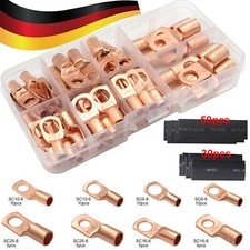 140stk. Batterieklemmen Polklemme Anschluss SteckverbinderSet Autobatterie Kabel