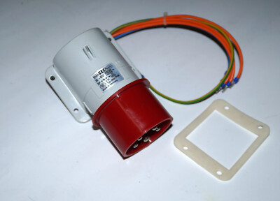 Bals CEE Gerätestecker Typ 2603 32 A 400 V  mit Dichtung und Anschlußkabeln