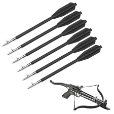 6.8" Black Plastic Fish Hunting Bolts Arrows for 50 to 130 lbs Crossbow 6PCS