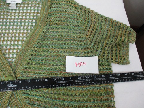CJ Banks Sweater Womens 3X Plus Green Brown Top Cardigan Casual Ladies - Picture 6 of 14