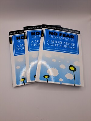No Fear: A Midsummer Night's Dream (Set of 3) Shakespeare Brand New ...