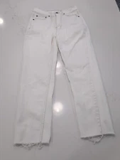 Normal Brand Hi-Rise Ankle Skimmer White Denim Jeans Women's Size 26