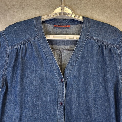 Vintage Sasson Jumpsuit Women's Large/XL Denim 80s Jean Casual Utility Coveralls - Picture 4 of 22