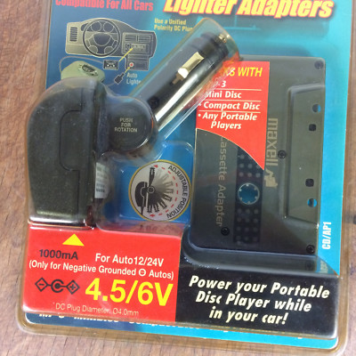 cd player plugs into cigarette lighter Maxell CD AP1 - Car connecting kit