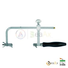 Archetto manuale regolabile da orafo in acciaio con manico in legno H. 60 mm