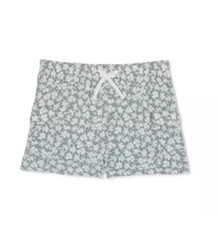 Wonder Nation Girls Pull-On Shorts Green Floral Size XXL 18 NWT