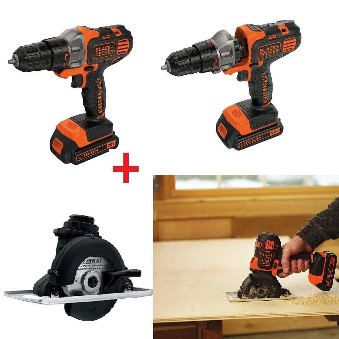 BLACK DECKER 20V MAX Matrix Cordless Drill Driver Matrix