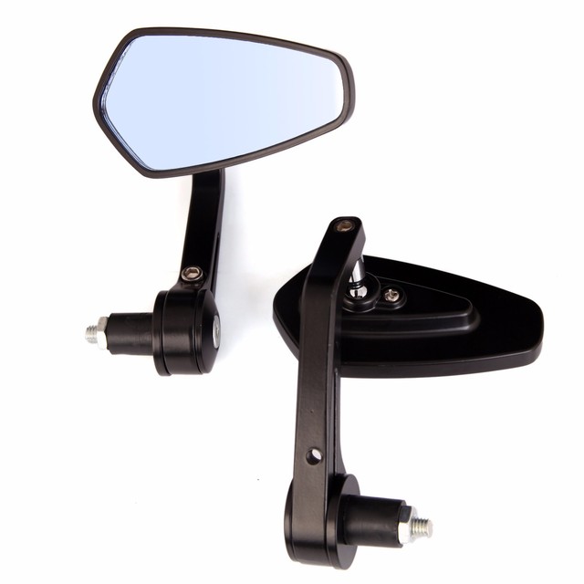 MOTORCYCLE 7/8 HANDLE BAR END MIRRORS FOR Kawasaki Z650 Z900 / Honda