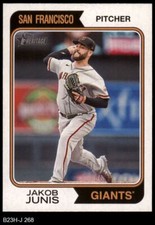 2023 Topps Heritage #268 Jakob Junis Giants 8 - NM/MT