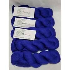 Soft Blue yarn for Shawl Cascade Heritage Superwash Merino Wool 5 in Sapphire