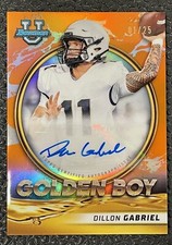🔥1/1! DILLON GABRIEL 2022 BU CHROME 1ST GB ORANGE ROOKIE AUTO #'d 1/25!🔥OREGON
