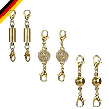 Magnetverschluss Schmuckset Metall Gold 6 Stück für Armband und Halskette DIY