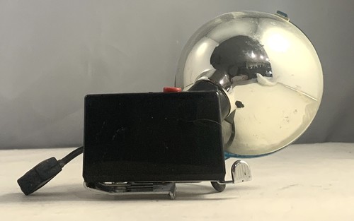 Vintage Polaroid Model 268 Flash Attachment Blue Filter Clear M3 Bulb Plug In - Picture 8 of 8