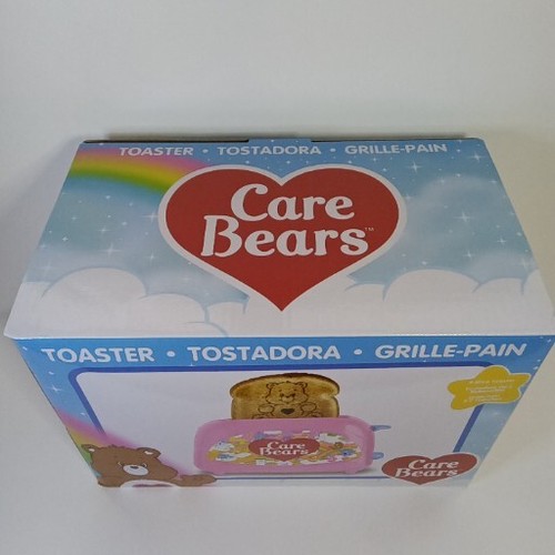 Nueva tostadora retro Pink Care Bears 2 rebanadas para tostadas estampadas Tenderheart Bear - Imagen 3 de 8