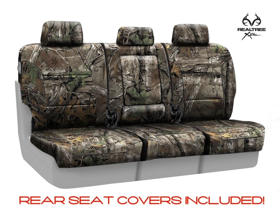 Камуфляжные передние и задние чехлы на сиденья Coverking Realtree Skanda для Dodge Ram - Изображение 2 из 4