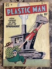 1948 Plastic Man 12 Quality Comic July 10 Cents Good 