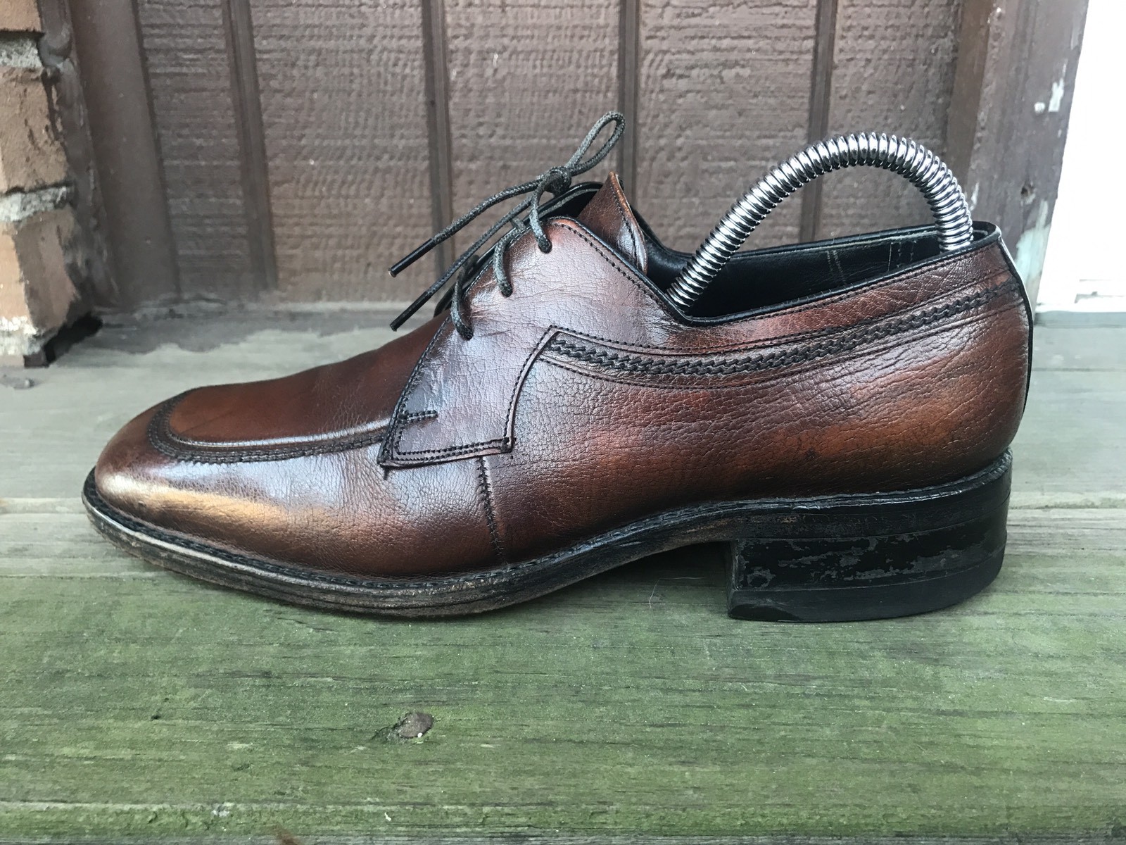 SAOLA Scarpe eleganti Freeman uomo 7 D FreeFlex pelle marrone mocassino Oxford derby casual