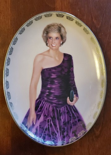 Radiant Princess Diana Queen of Our Hearts porcelain collector plate - Bild 2 von 7