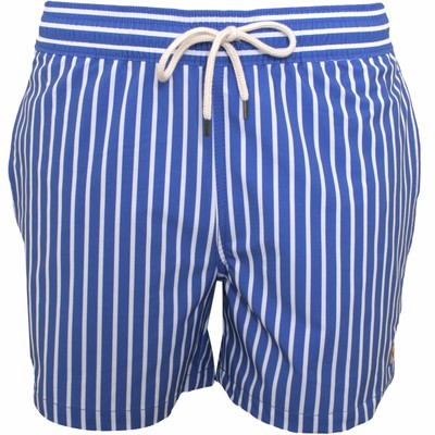 ralph lauren striped swim shorts