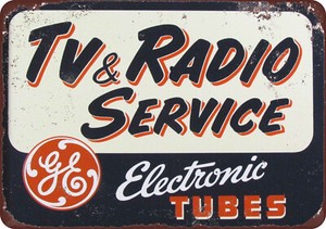 専用✴︎レア✴︎【ゼネラルエレクトリック】TV&RADIO 真空管　ヴィンテージ看板 General Electric Signs | eBay