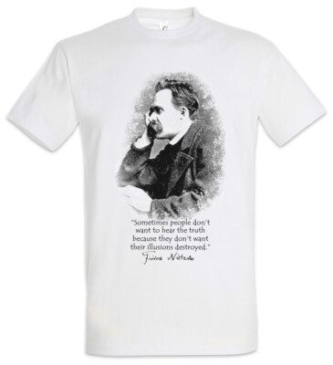 Friedrich Nietzsche Illusions Herren T-Shirt Übermensch Nihilsm Wagner
