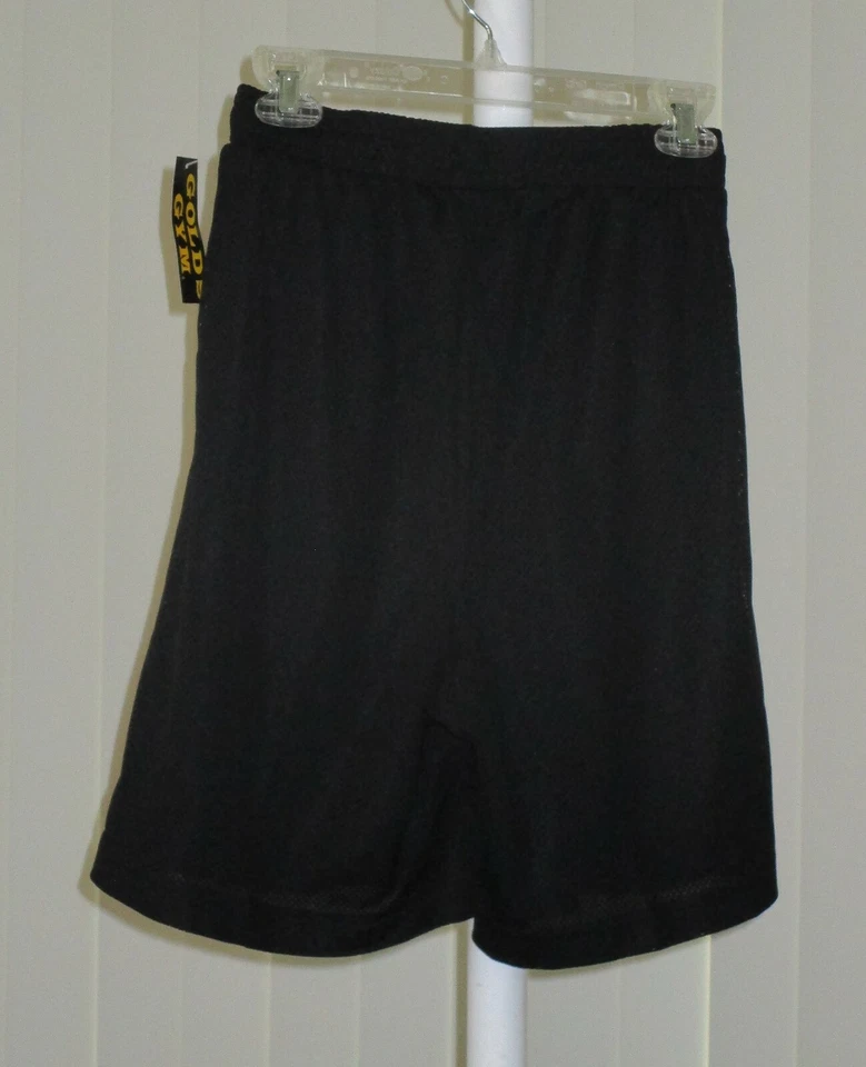 Gold's Gym Shorts with Pockets Elastic Waist Black Mesh Size Small - Image 2 of 2