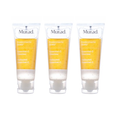 Murad Environmental Shield Essential-C Cleanser 1.5oz/45ml TRAVEL X 3