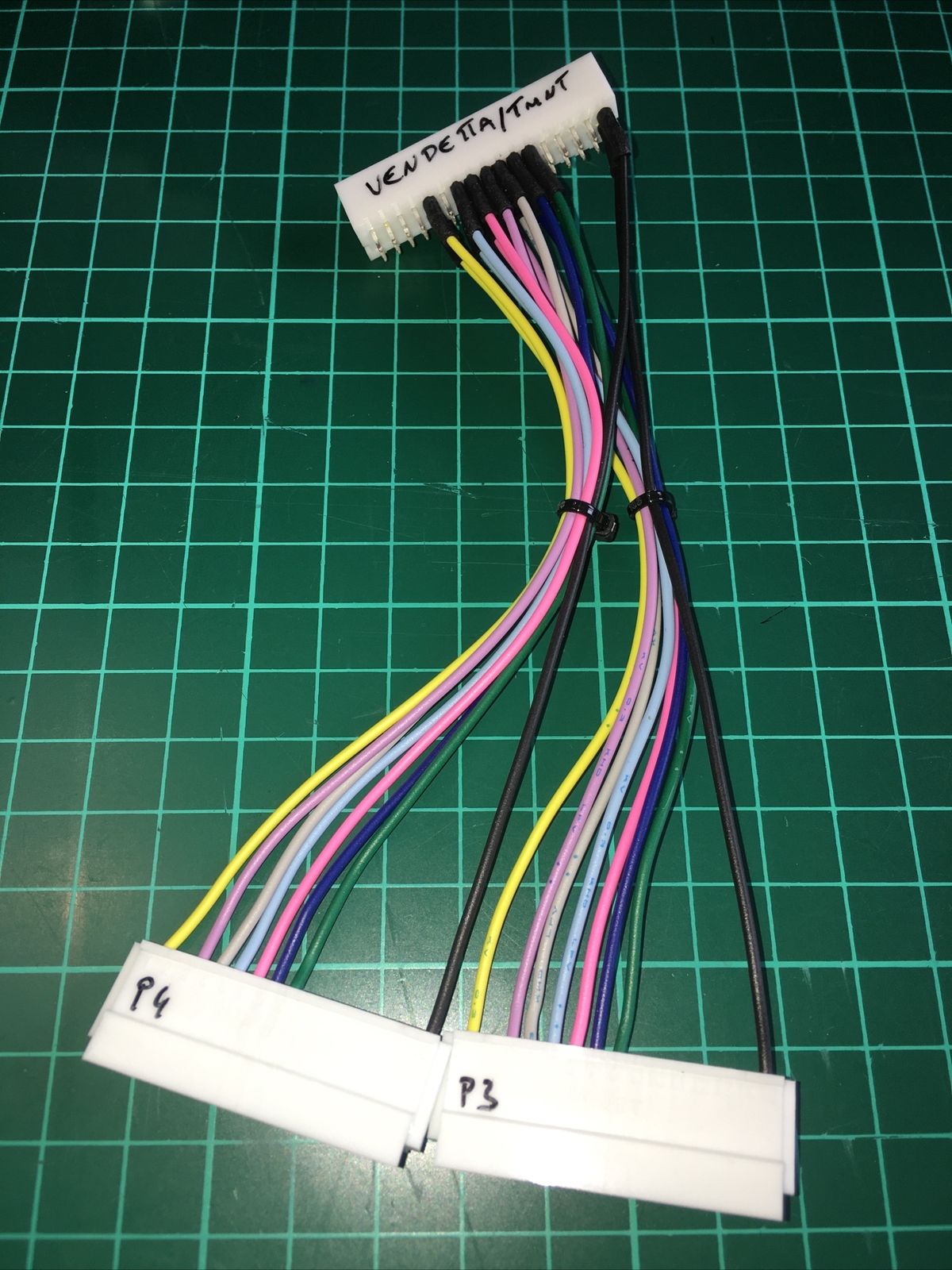 Câble joueur 3 et 4 Capcom CPS2 vers PCB Konami TMNT DAD-001A