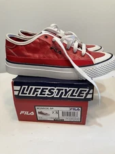 Womens Fila Lifestyle Monroe SP Size 7.5 Red/White Shoes New With Box