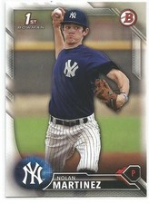 Nolan Martinez New York Yankees 2016 Bowman Draft