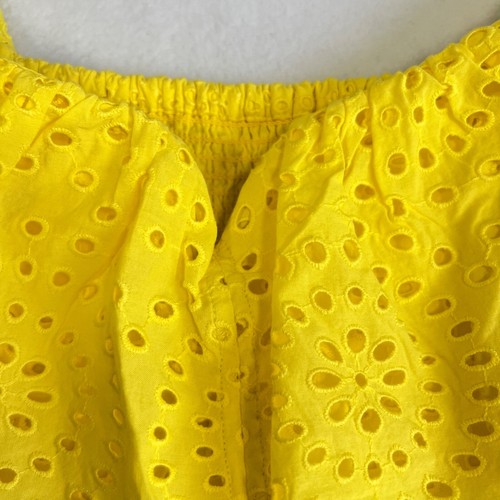 Lilly Pulitzer Asteria Babydoll Dress Daisy Eyelet Yellow Cotton Size 4 NWT $238 - Picture 6 of 12