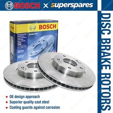 2 Rear Disc Brake Rotors for BMW 316i 318D 318i 320D 320i 328i F30 F31 OD 300