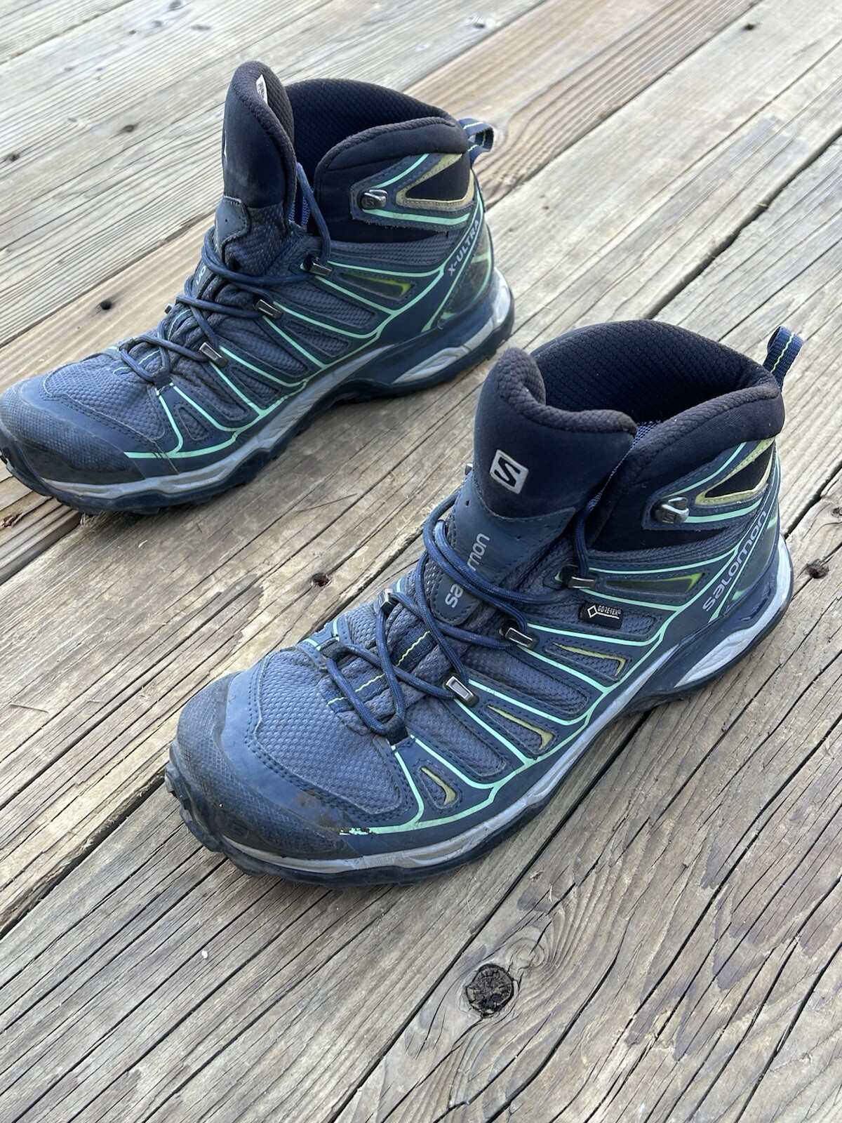 Scarpe Salomon donna taglia 9 X Ultra alte impermeabili scarpe da trekking blu