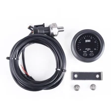 52MM Fuel Pressure Gauge Ultra-Thin DC 12V-24 with 1/8Npt Sensor 0-15psi