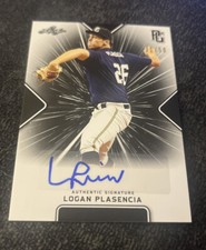 2021 LOGAN PLASENCIA PERFECT GAME AUTO BLACK PARALLEL ROOKIE #31/50